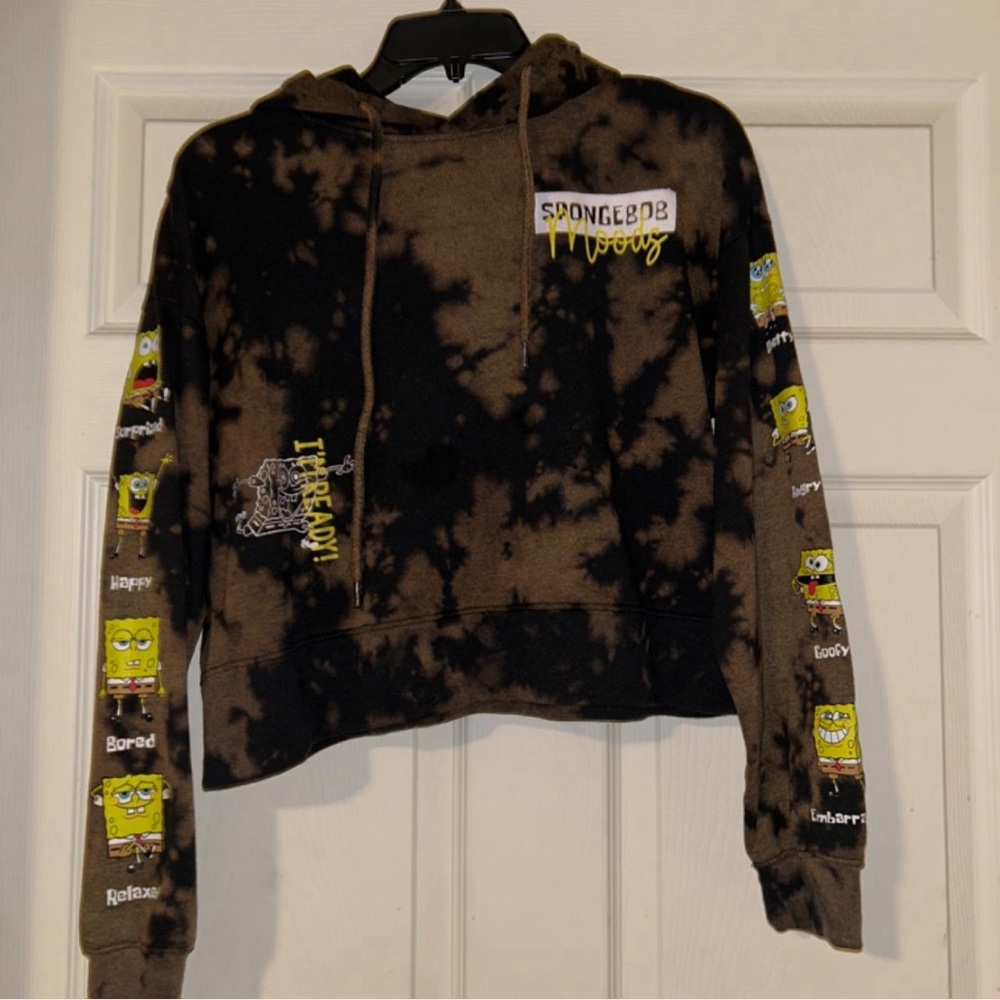 Small SpongeBob cropped hoodie